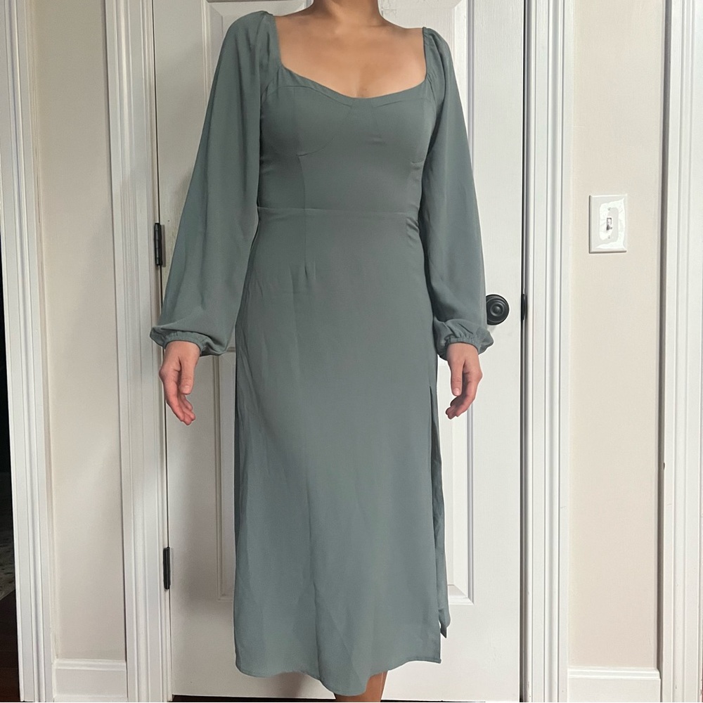 Forever21 Romantic Sage Dress